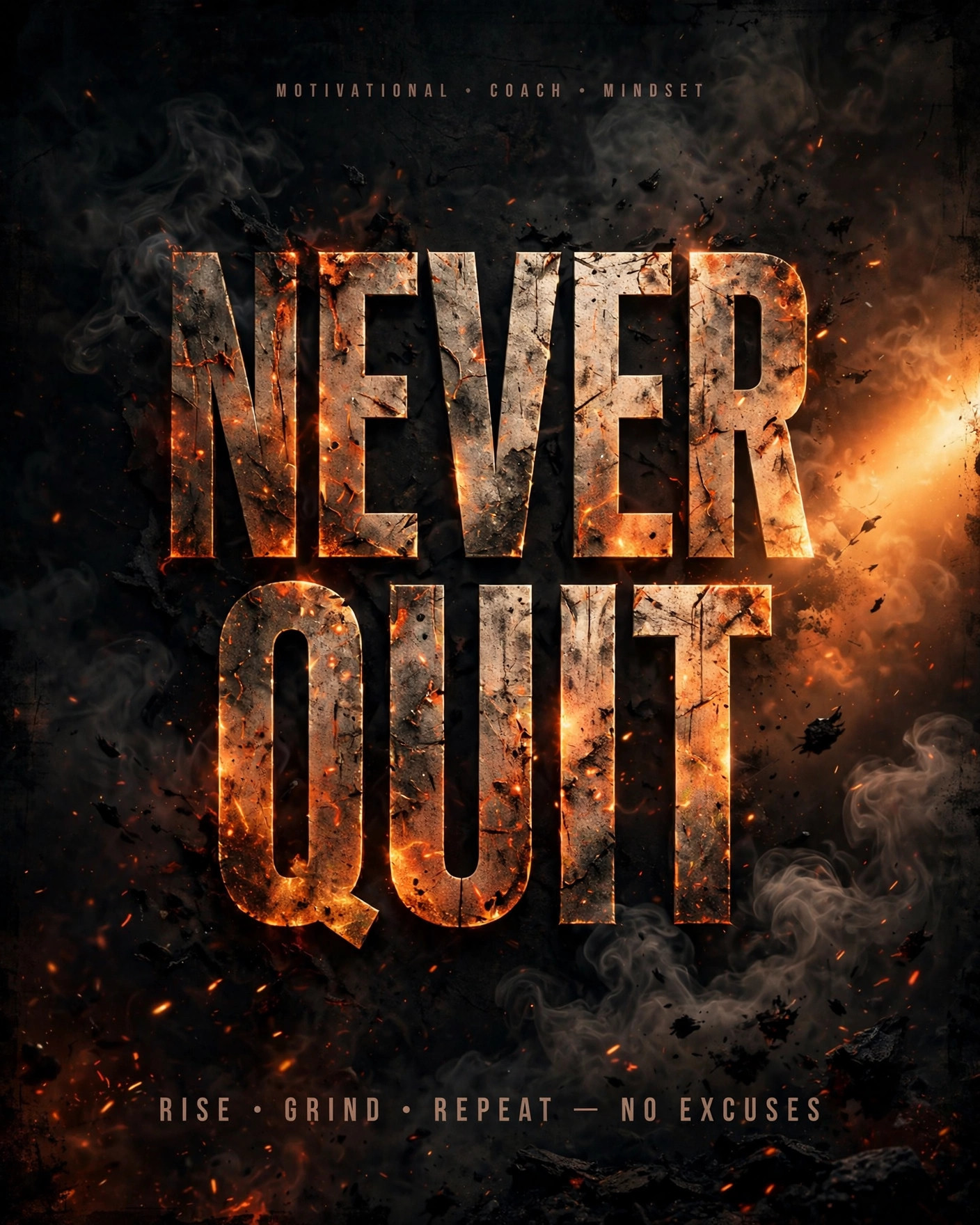 Never quit